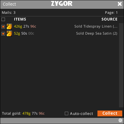 Guide menu